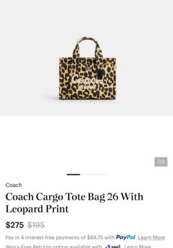 Leopard coach bag