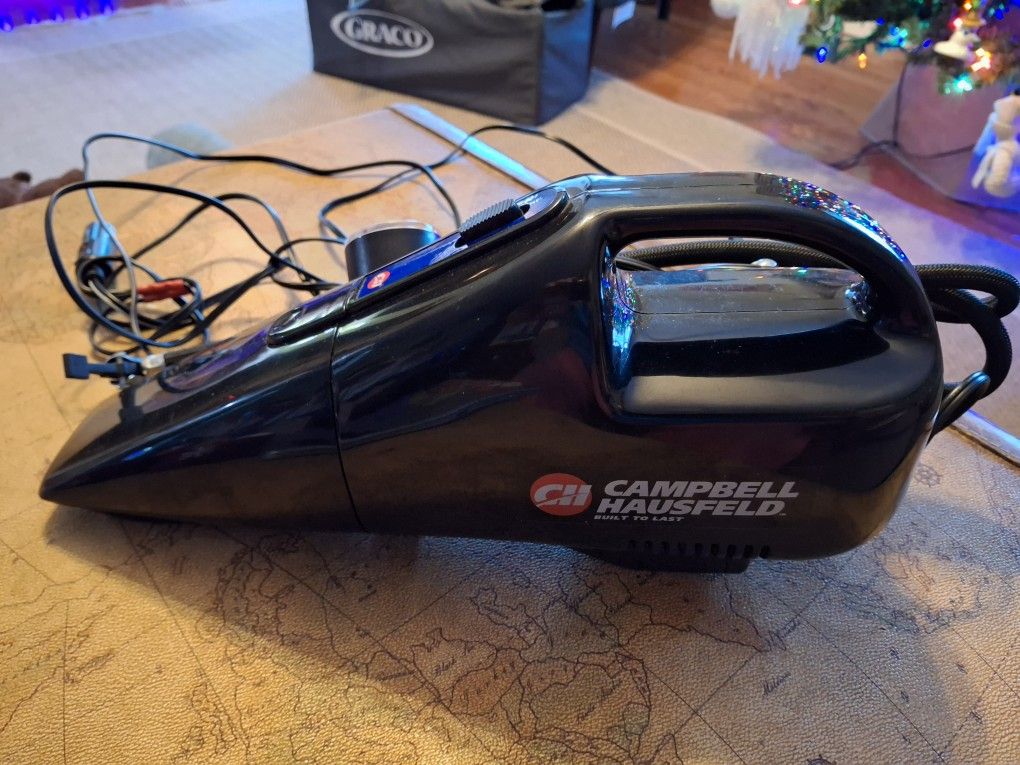 Campbell Hausfeld Car Plug In Vacuum & Air Compressor & Gauge