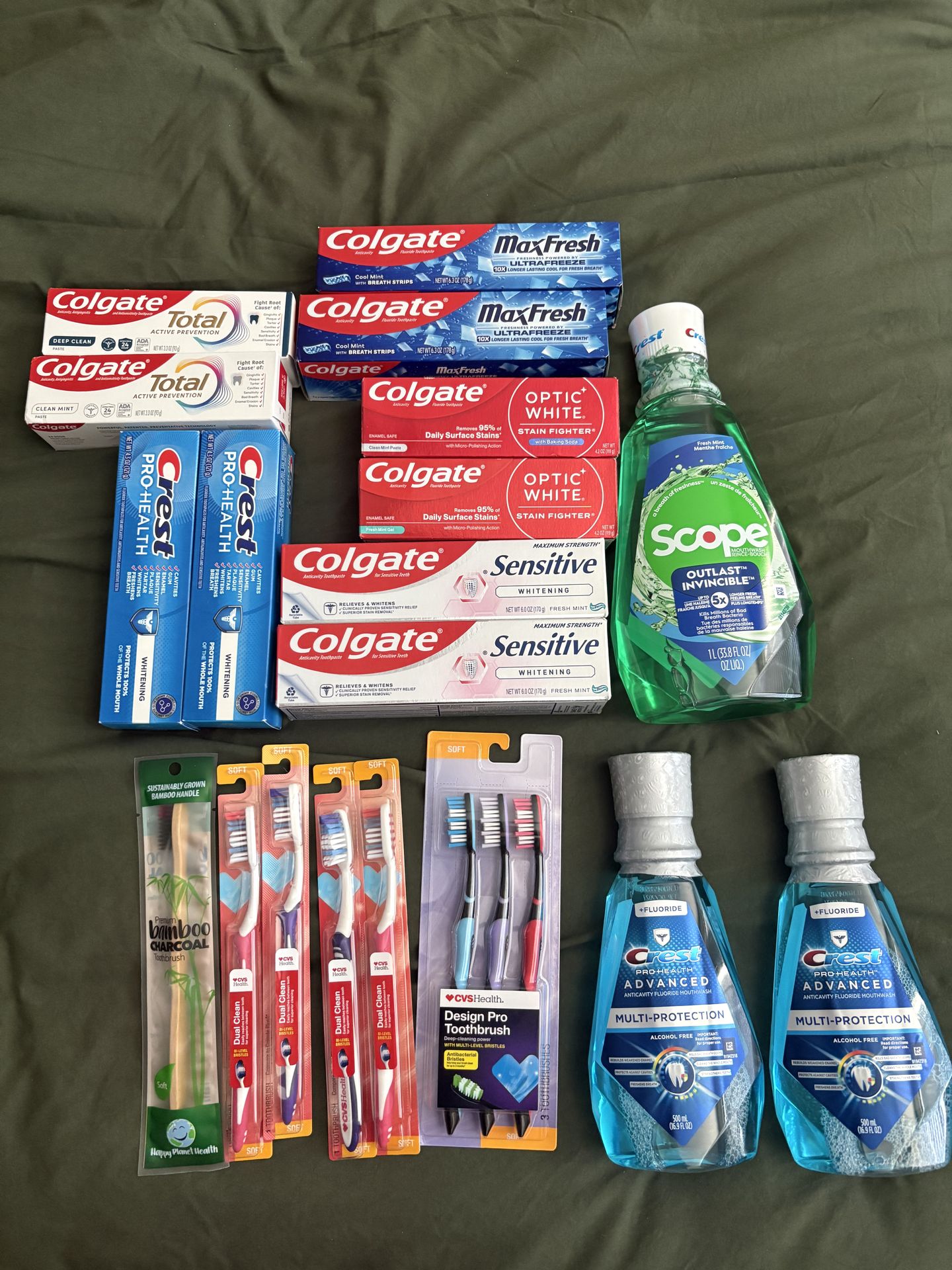 Colgate Toothpaste Bundle Colgate and crest oral care toothpaste toothbrush mouthwash bundle ...