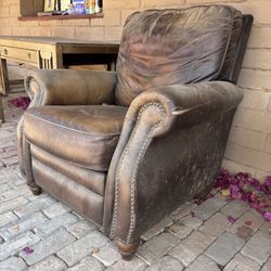 FREE  Faux Leather Recliner – Great for Southwest Garden!
