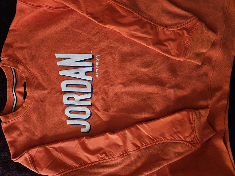 Jordan Orange Sweatshirt Size XXL