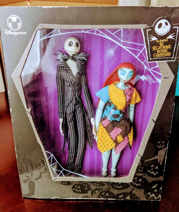jack and sally stuffed dolls