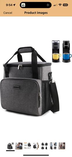 BAGLHER Coffee Maker Travel Bag Compatible with Keurig K-Mini, K-Mini Plus, Keurig K-Express, Keurig K-Iced or Other Accessories, Portable Coffee Make