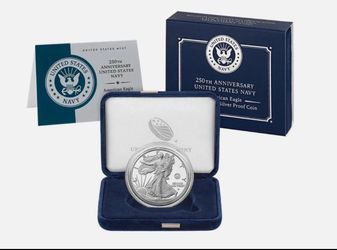250th Anniversary US Navy American Eagle 1oz Silver Coin