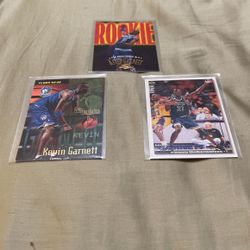 3x Kevin Garnett Rookie Cards