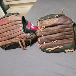 2 Rawlings Glove  11  And 12 Inch   Isquierdos