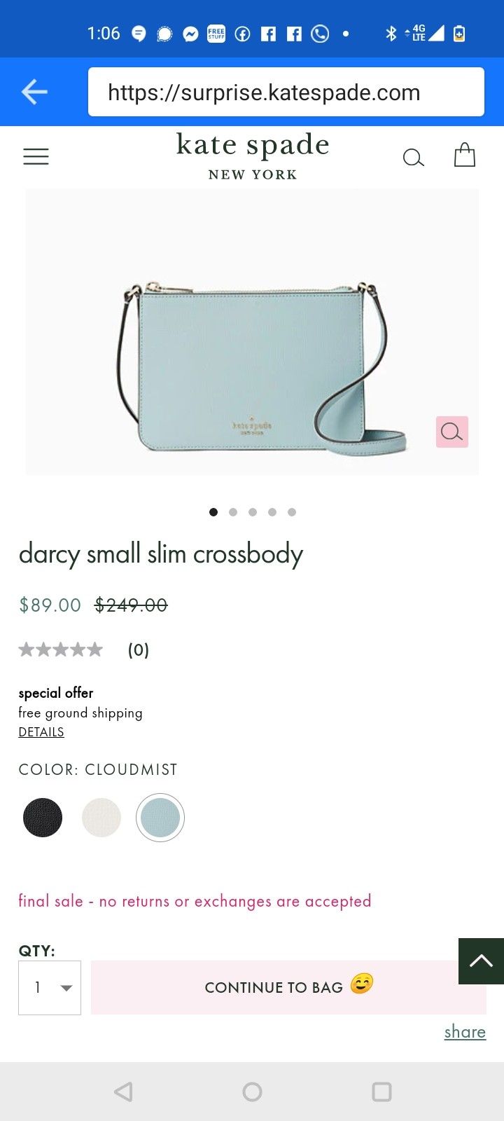 Brand New Kate Spade Pocket Book