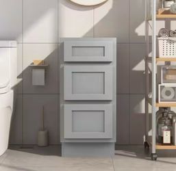 Vanity Art 15” Bathroom Vanity Cabinet – Gray