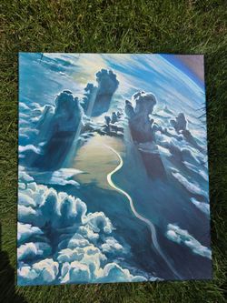 Earth Original Painting, acrylic on canvas