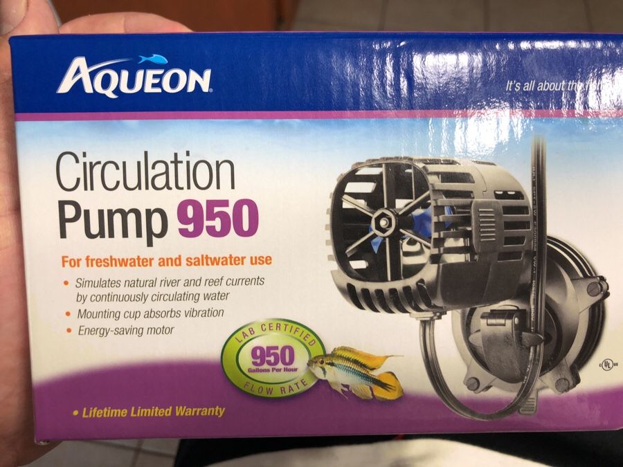 Aqueon circulation pump 950 for fresh and salt water aquarium