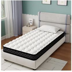 moongaze 5 Inch Twin Mattress for Kids - Cooling Gel Memory Foam Mattress in a Box, Medium Firm Support for Pressure Relief, CertiPUR-US Certified, Fi