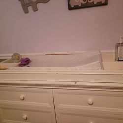 Changing Table Topper With Mat And 3 Covers