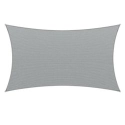 10 ft. x 13 ft. Gray Rectangle Shade Sail