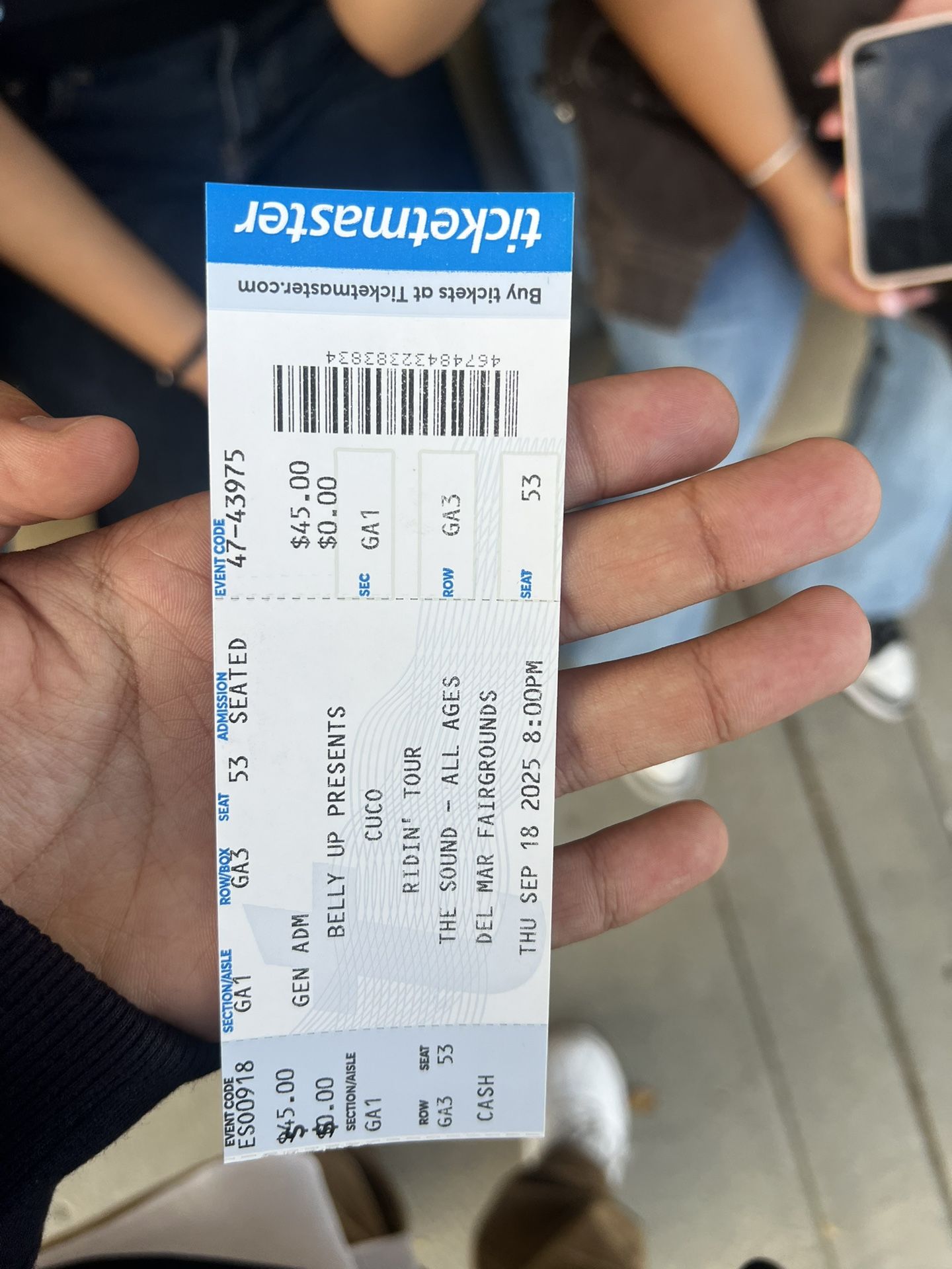 Cuco Concert Ticket