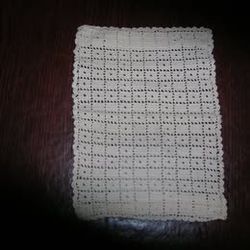 Two - 17" x 10" Crocheted Place Mats