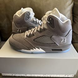 Jordan 5 wolf grey size 10