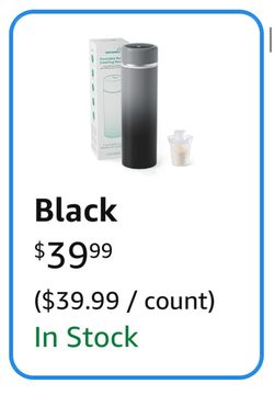 Portable Baby Formula Cooling Device Black