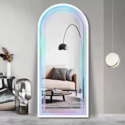 Floor Mirror (LED + Bluetooth Speaker)