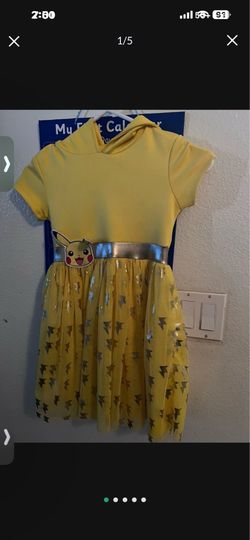 Girls Pikachu Dress