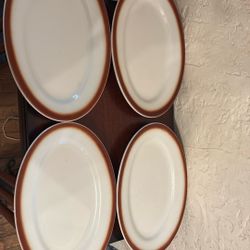 Vintage Oval China Plates