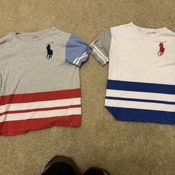 2 Boys Multi-Colored Polo T-Shirts