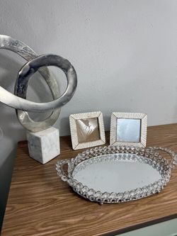 White and silver home decor
