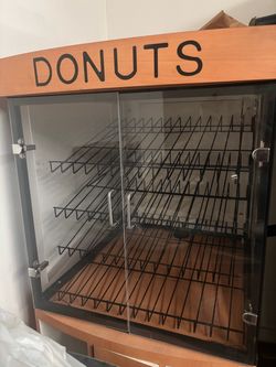 Donut Display Case with Glass Doors