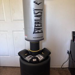 Everlast Powercore Heavy Bag + Gloves + Wraps – $180 FIRM