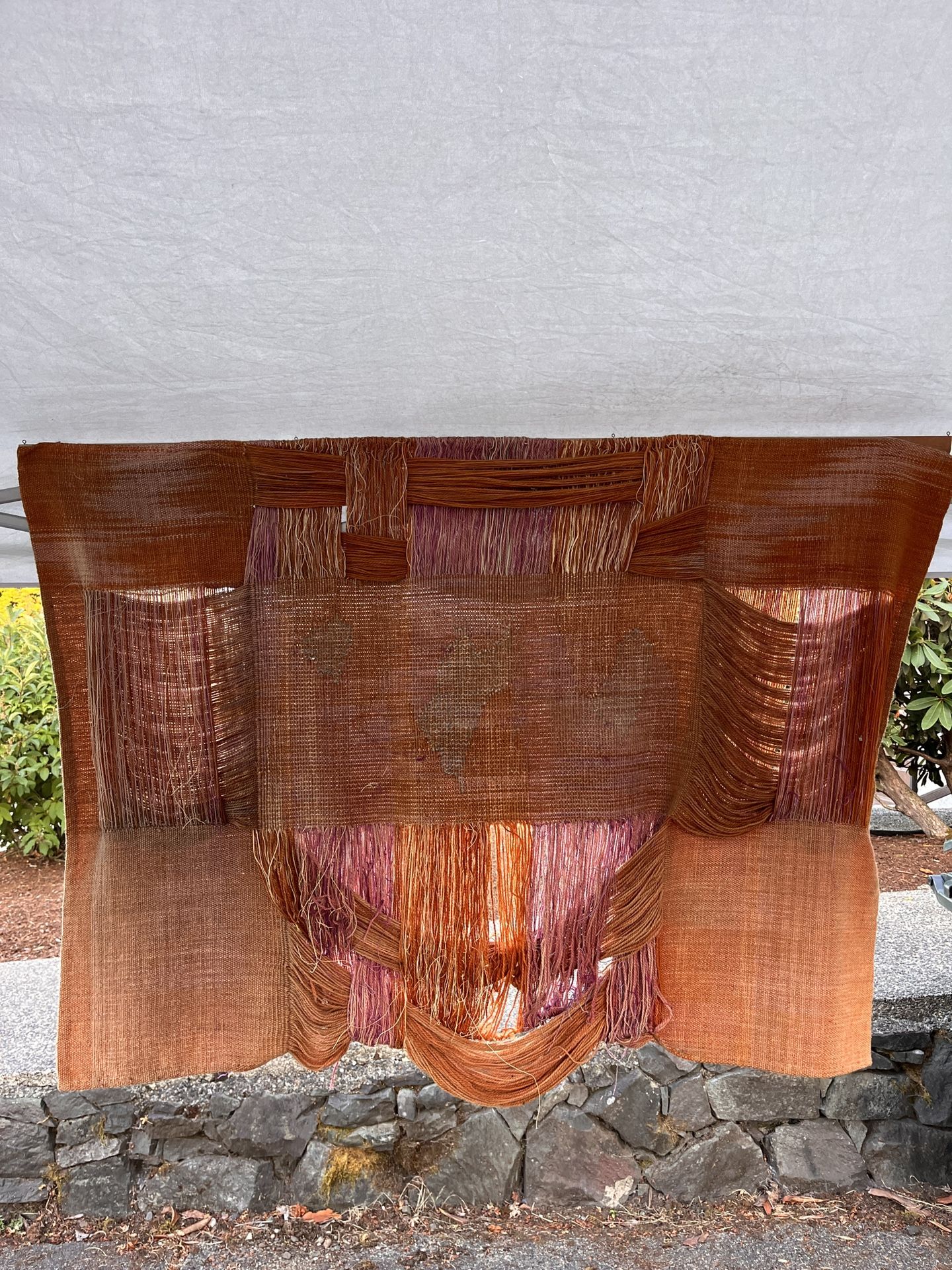 Fiber Art Woven Textile Wall Hanging