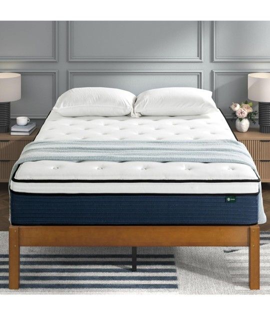 🔥New! 12" Full Zinus Comfort Support Hybrid Mattress