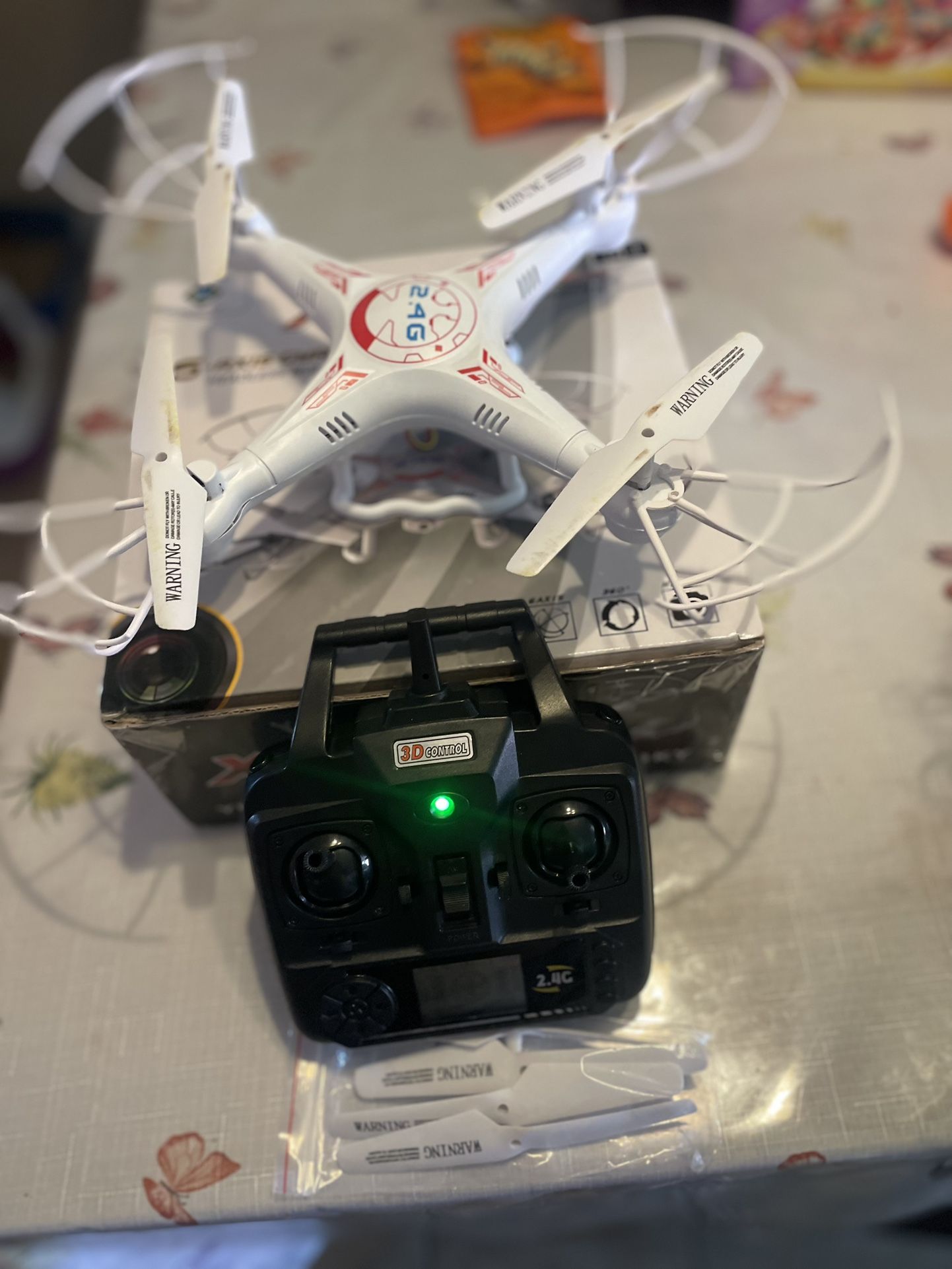 Drone With Video Camera is missing the charger, but you can buy an Amazon you can buy it and Walmart is for eight dollars