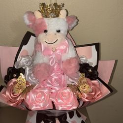 Eternal Roses / Rosas Eternas / Cow Bouquet / Ramo De Vaquita 