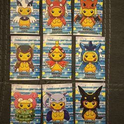 Pikachu Poncho Set Christmas Card Data Base