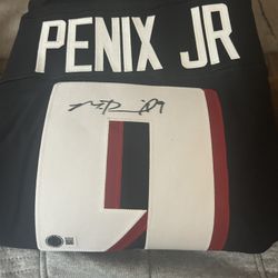 Authentic On-Field Autographed Michael Penix Jr Jersey 1st Rd Pick Inscribed 