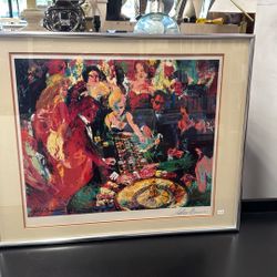 Leroy Neiman Casino Hand Signed Poster