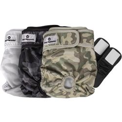 NEW Open Box Pet Parents Premium Washable Dog Diapers & Extendrs, (3pack) -M
