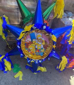 The simpsons 3D star pinata
