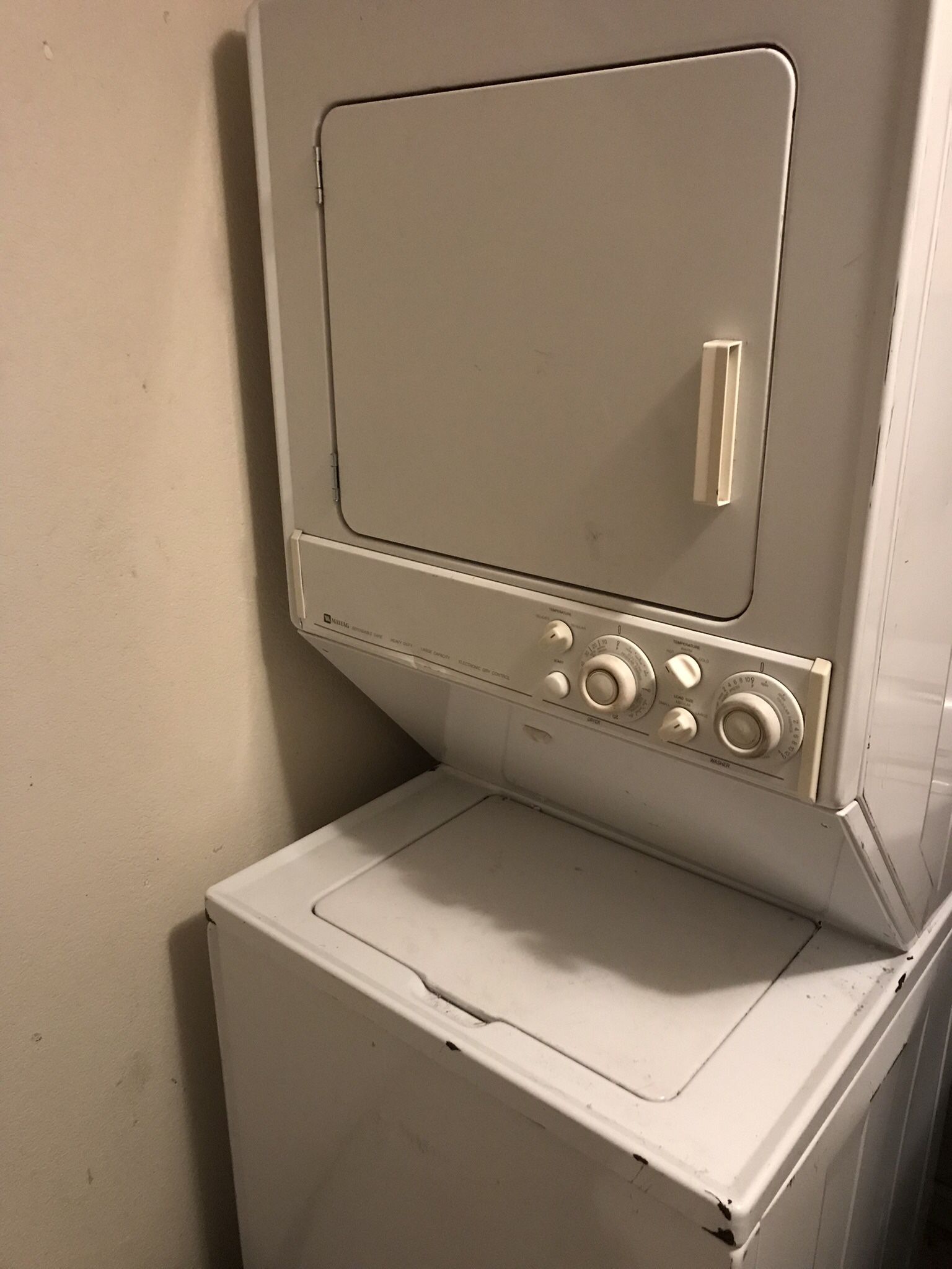Stacked Maytag Washer And Dryer 