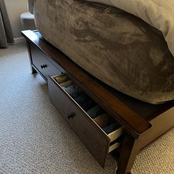 Jordan’s furniture queen bed frame