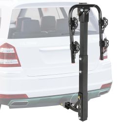 New in Box $45 Tilt Folding 2-Bike Hitch Mount Rack Bicycle Carrier for 2” Hitch w/ Straps 70 lbs Max