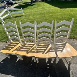 4 Wooden Dining Room Chairs