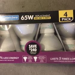 Light Bulbs( Energy Saving) Brand New In Box Of 4 Bulbs
