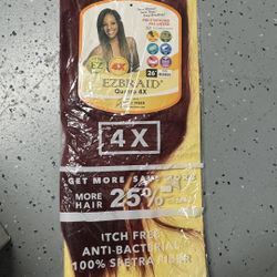 Innocence EZ Braid 26” 4X Pre-Stretched Braiding Hair #900 Burgundy