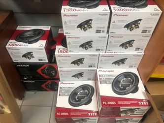 Pioneer Universal Car Subwoofer│Dual Voice Coil│30cm (12")│Champion Series│Black 1400 W