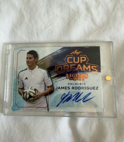 JAMES RODRIGUEZ 2015 LEAF LEGENDS OF SPORT CUP DREAMS AUTOGRAPH  SOCCER