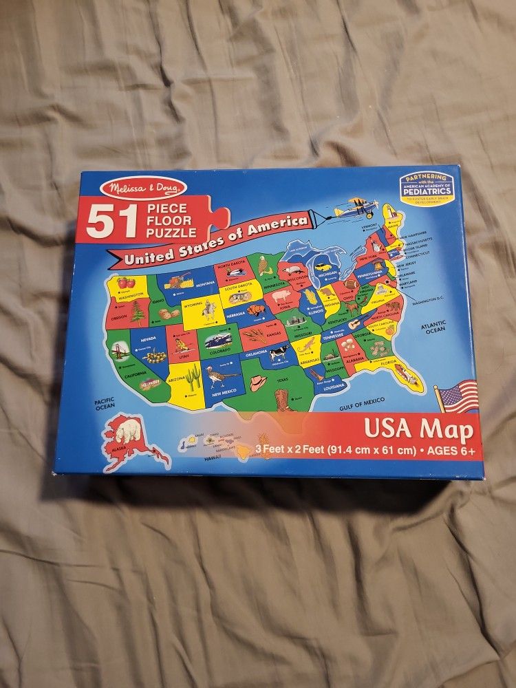 Melissa & Doug Floor Puzzle United States of America