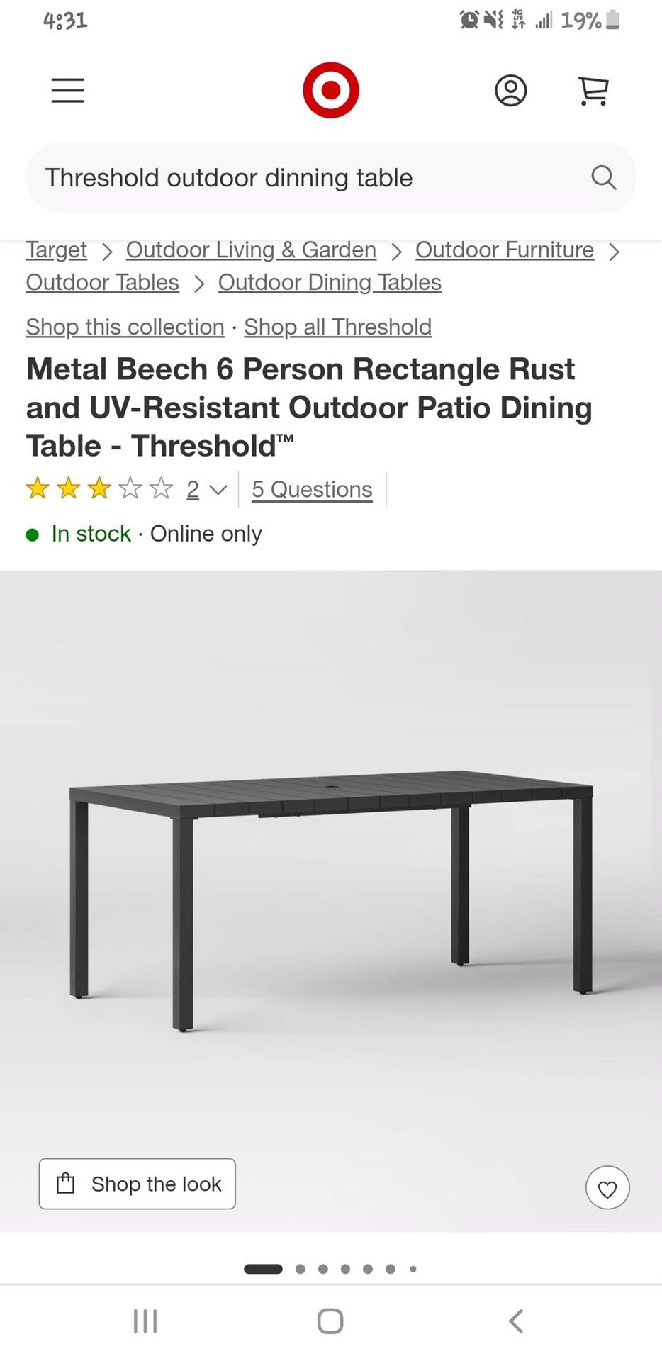 Metal Table For Outside 
