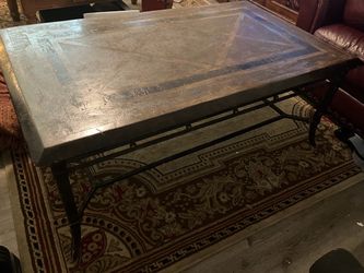 Stone top and Iron Coffee Table