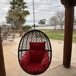 Hanging Swing Chair With Cushion