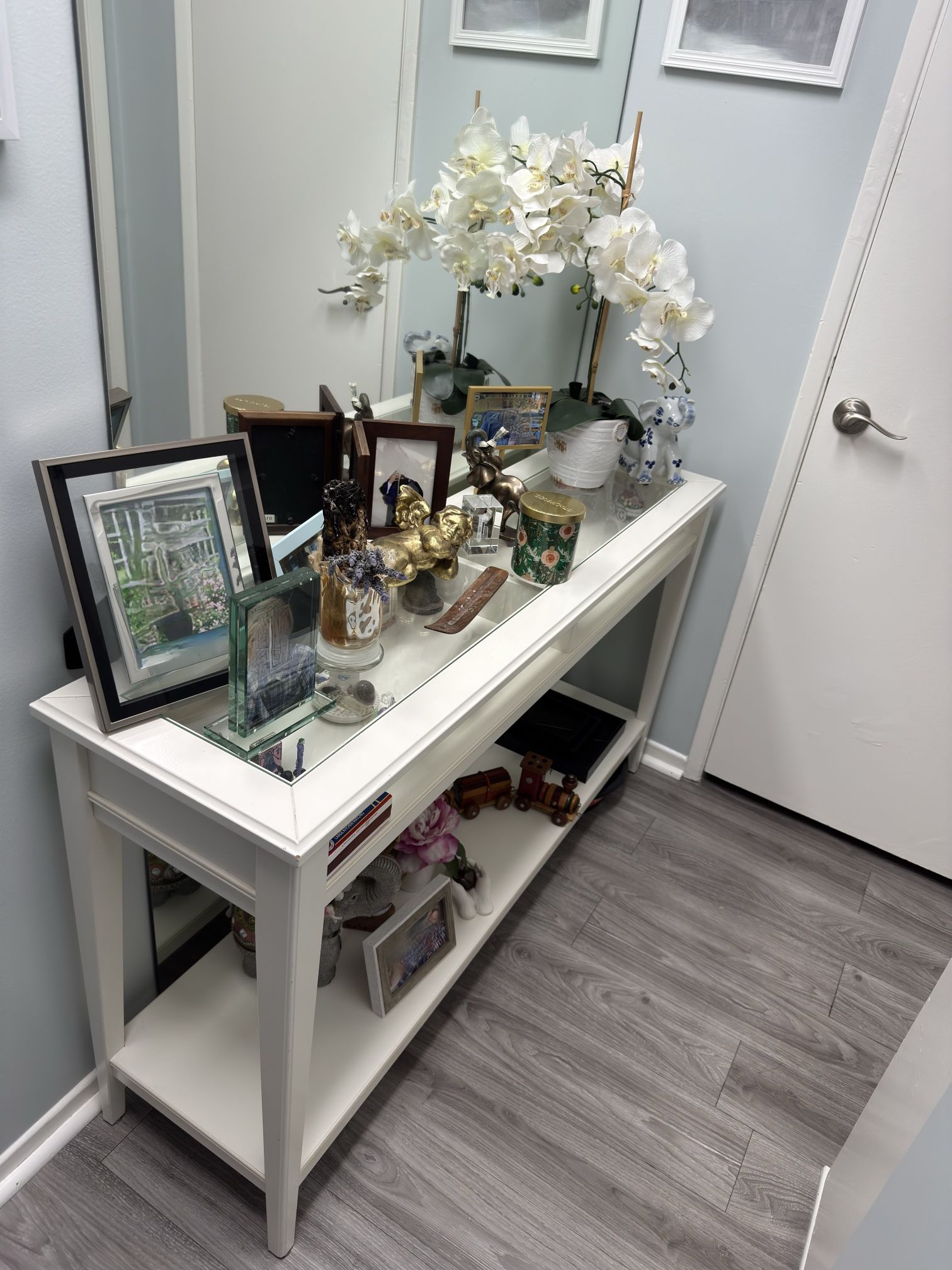 IKEA White LIATORP Console Table